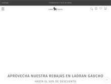 Tablet Screenshot of ladrangaucho.com